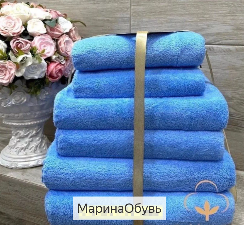 фото набор полотенец 6в1 без выбора цвета оптом