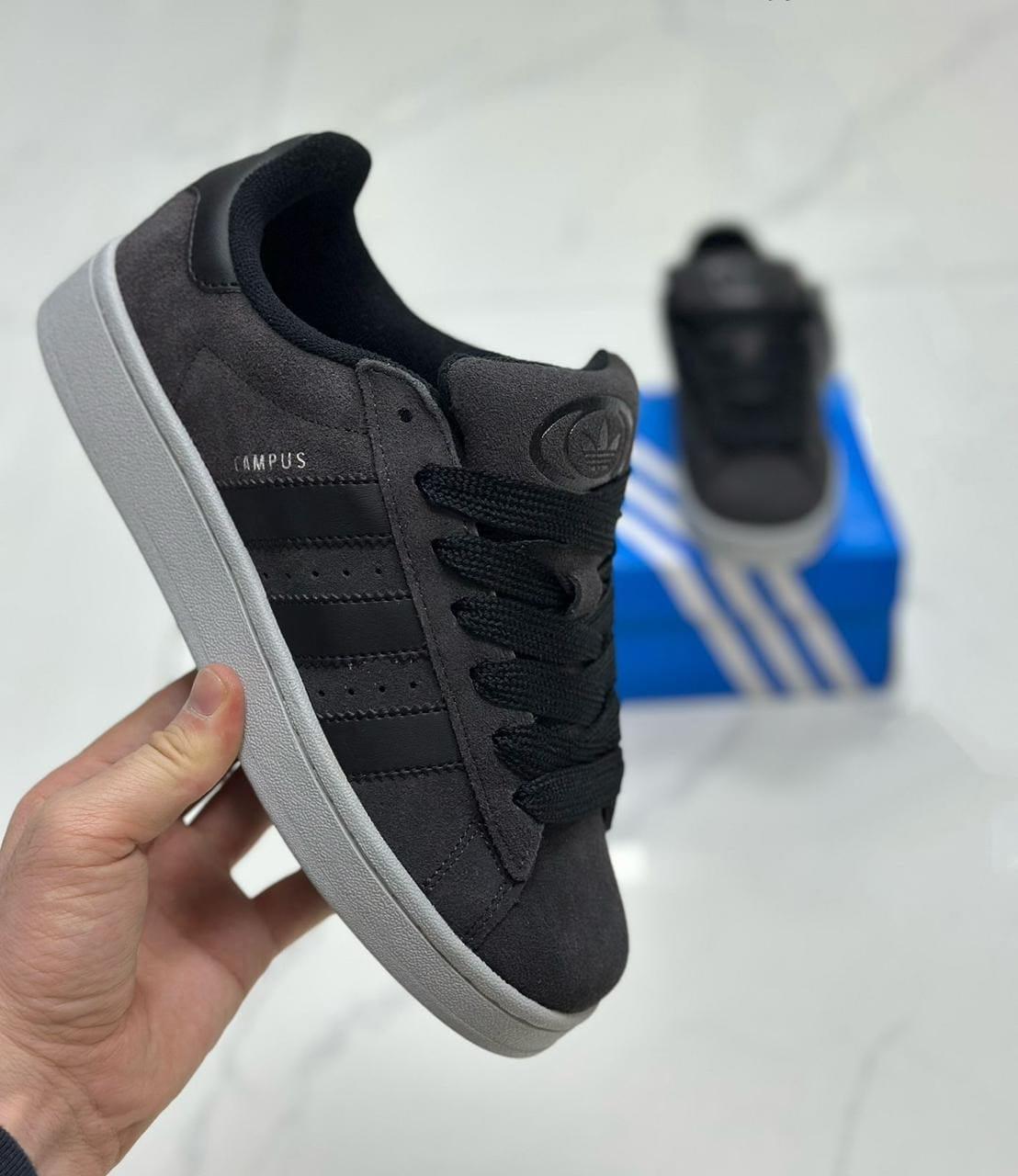 фото мужские черные кроссовки adidas campus 826385 оптом