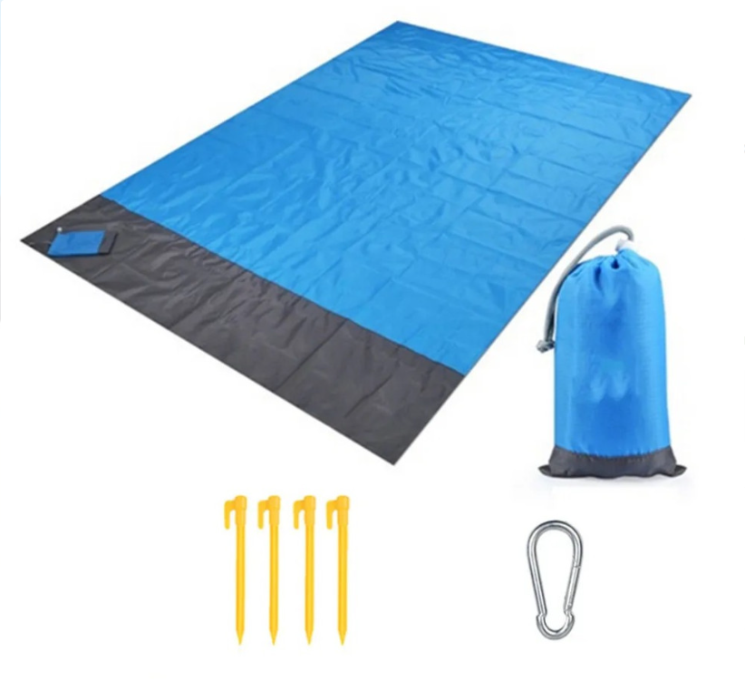 картинка Коврик пляжный Adroittools Sand Free Mat с колышками 200x200 см от магазина Одежда+