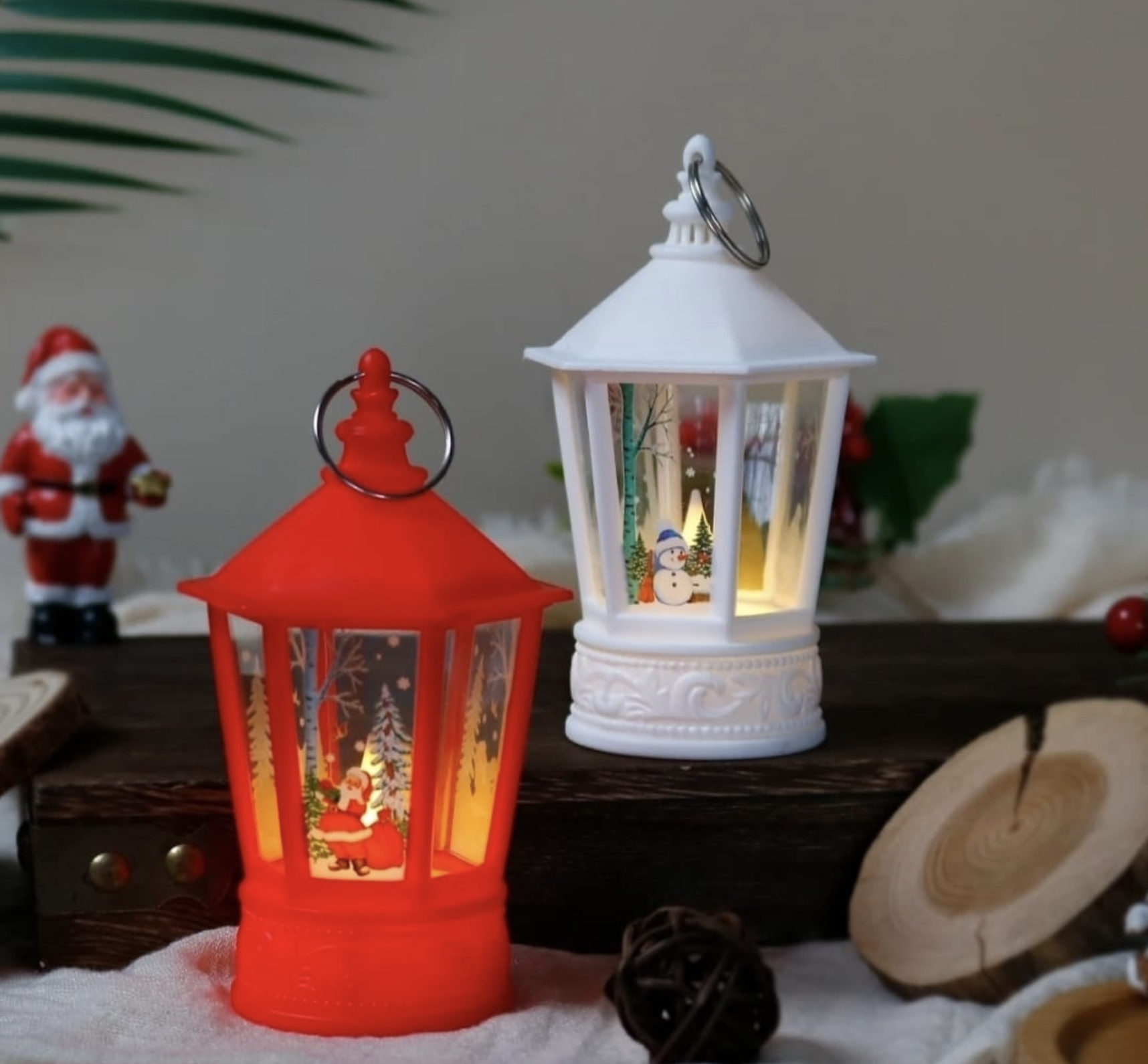 картинка Светодиодный Новогодний фонарь 9х14см Ассорти от магазина Одежда+