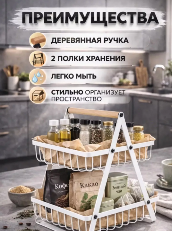 картинка Металическая фруктовница от магазина Одежда+