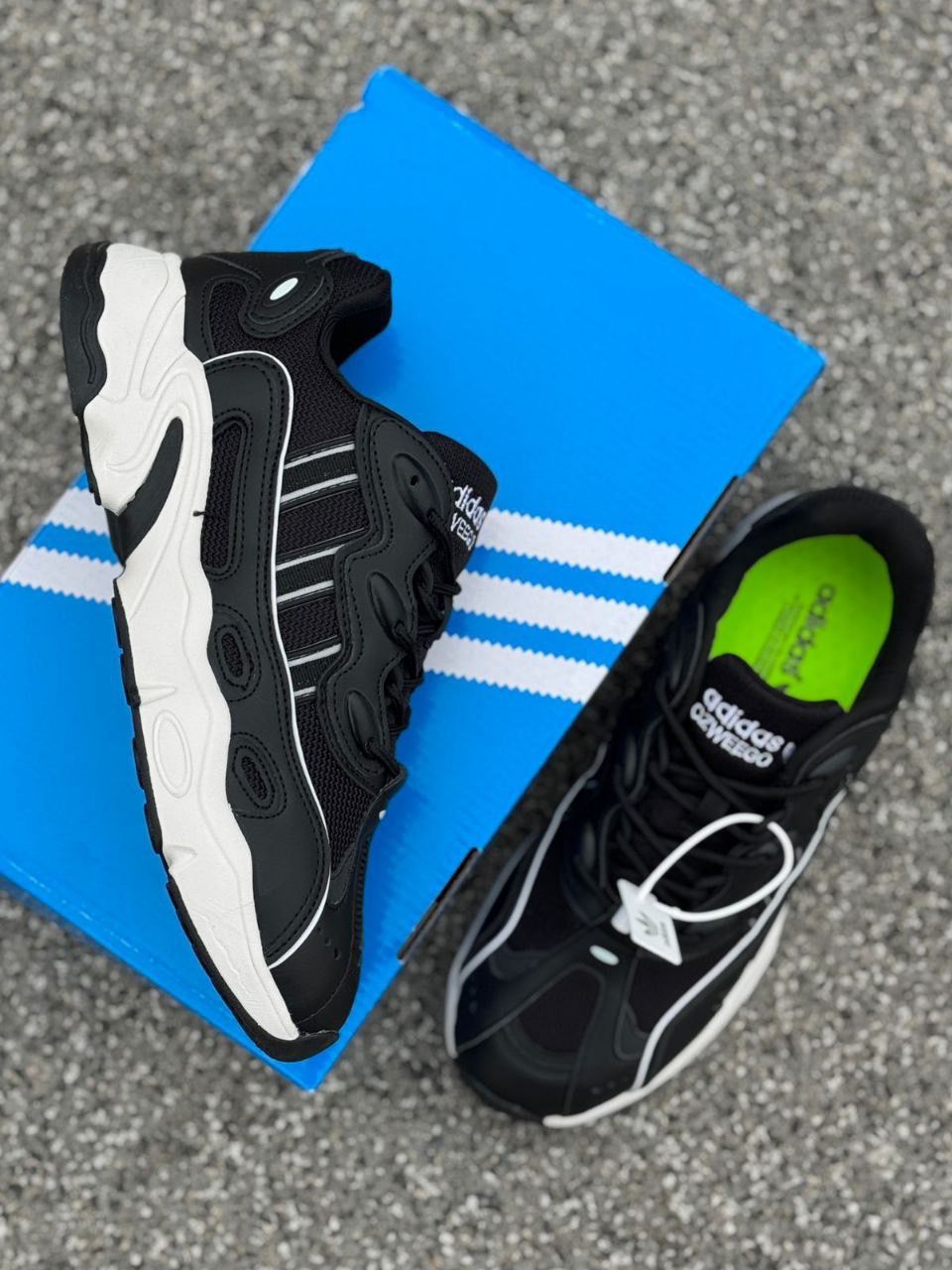 фото мужские черные кроссовки adidas 451653 оптом