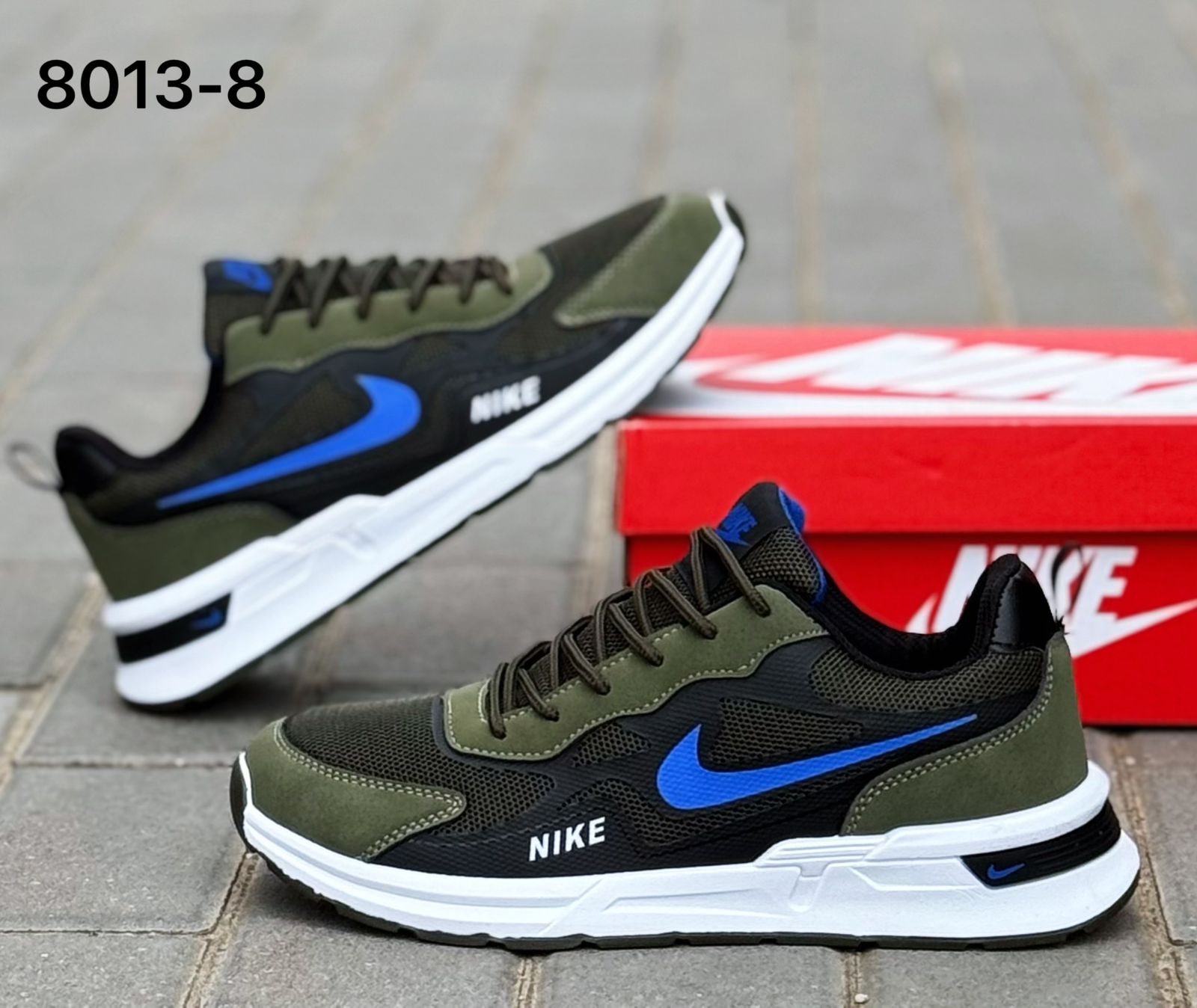 фото мужские кроссовки nike с комбинированным верхом 545512 оптом