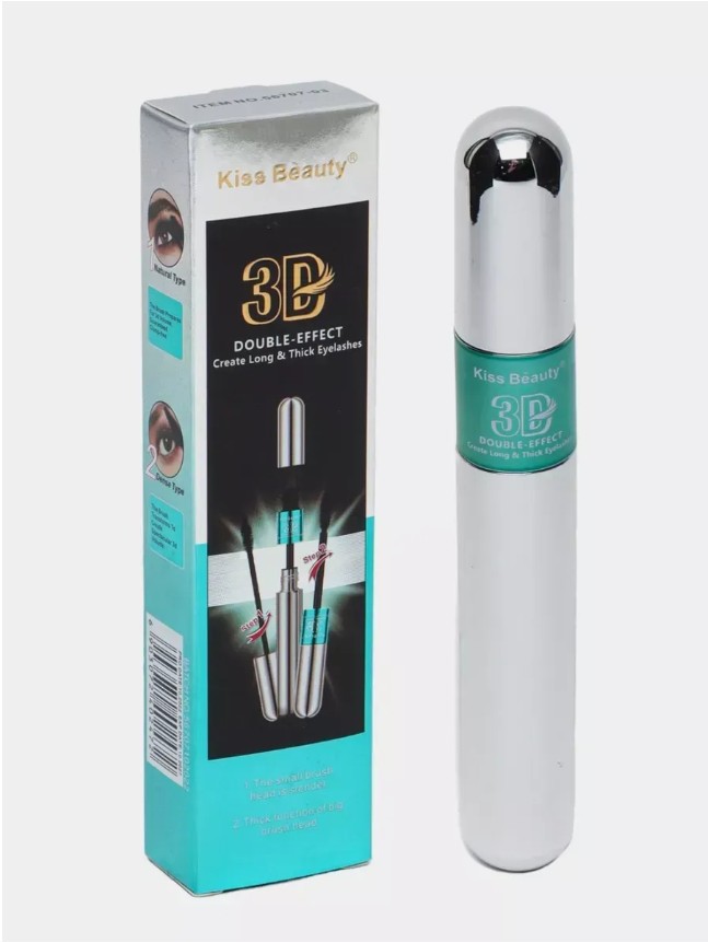 картинка Тушь Kiss Beauty Двусторонняя 3D Эффект Стойкая,Kiss Beauty от магазина Одежда+