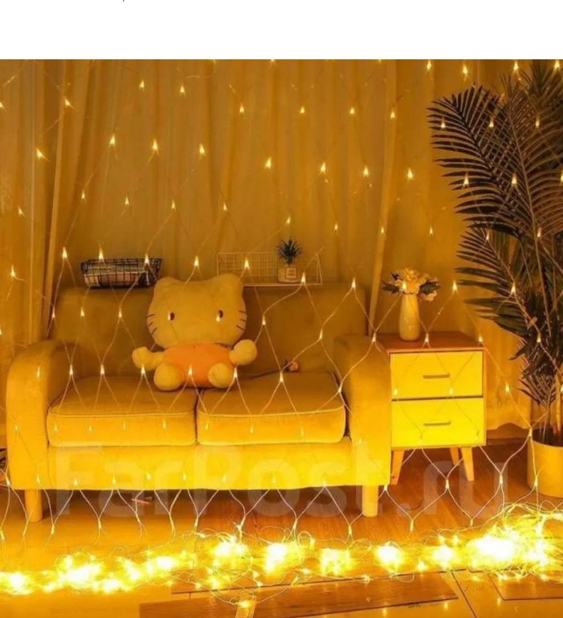 картинка Гирлянда "Сетка" 1,5*1,5м желтая от магазина Одежда+