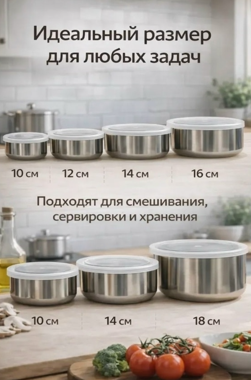 картинка Набор металлических салатников от магазина Одежда+
