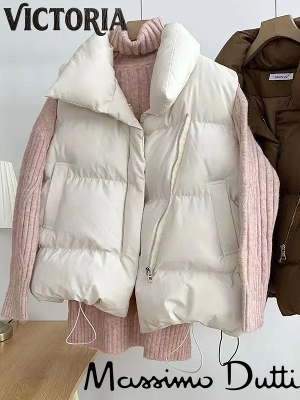 картинка Утеплённый жилет Massimo Dutti с высоким воротником от магазина Одежда+