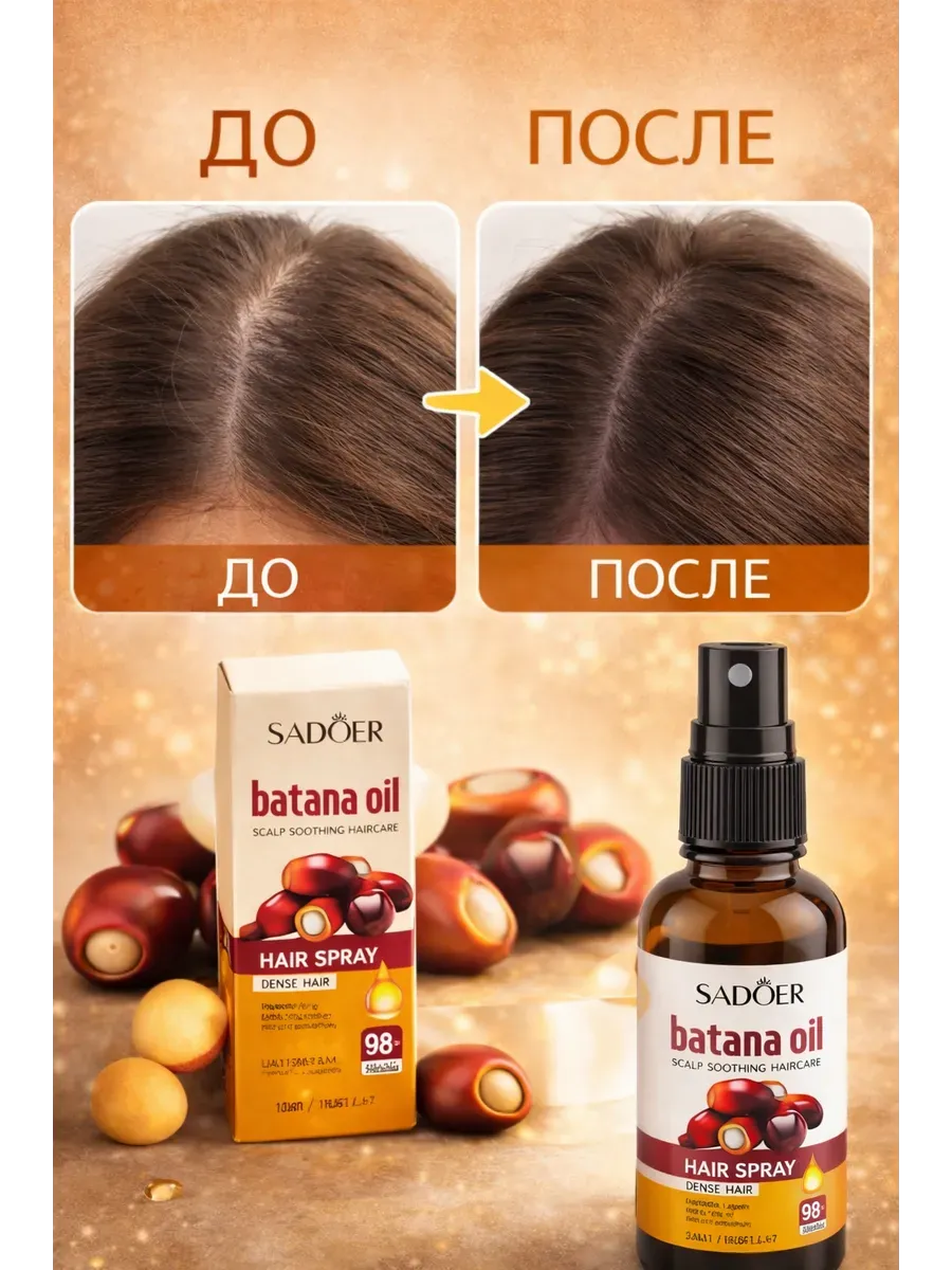 картинка Спрей для волос с батана маслом против выпадения от магазина Одежда+