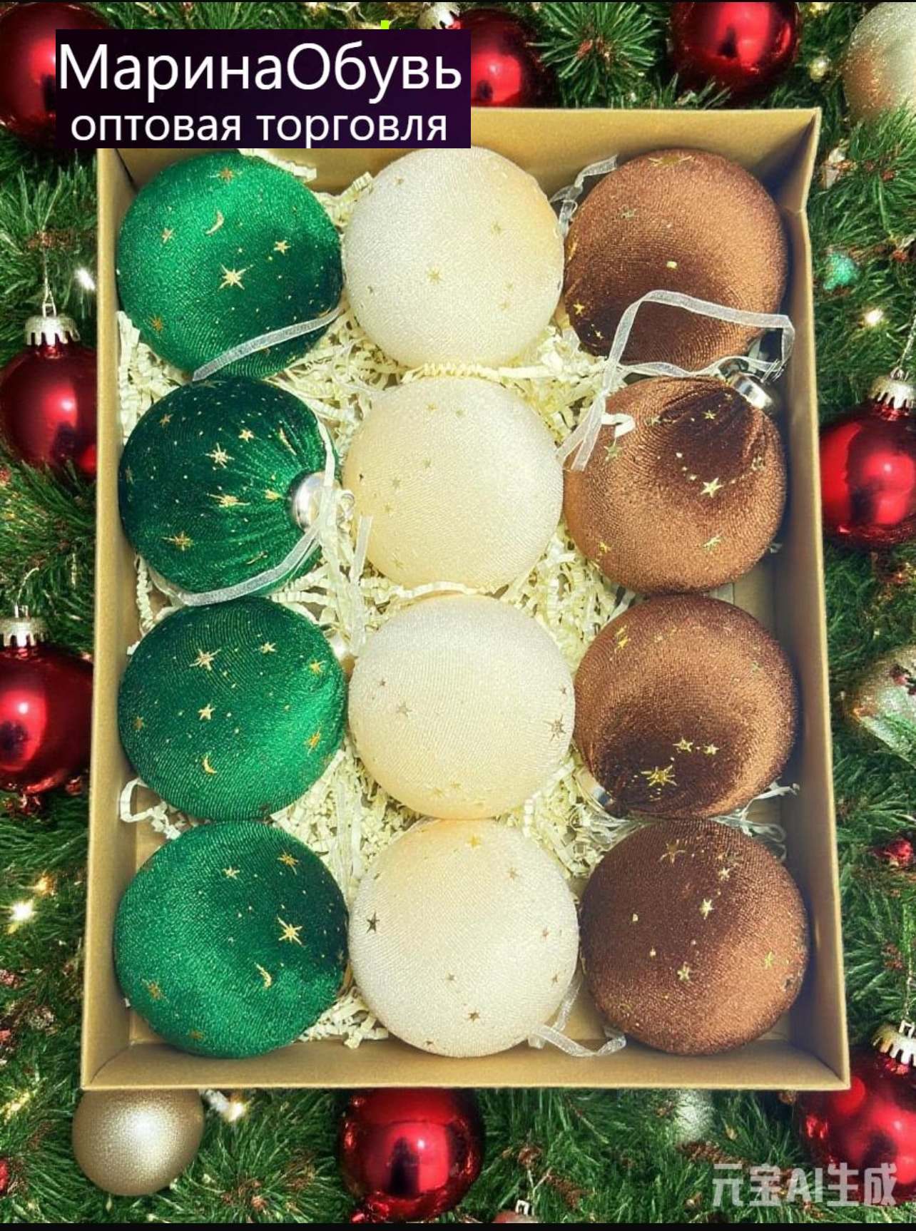 картинка Набор шаров из 12 штук, размер 8см без выбора от магазина Одежда+