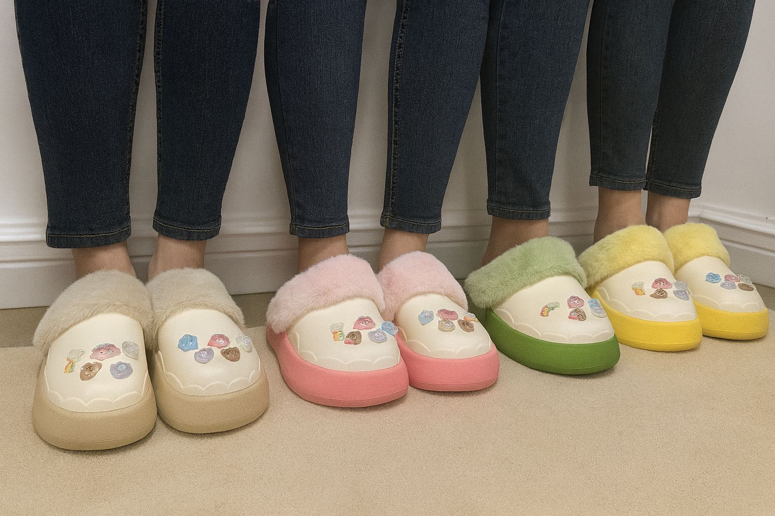 фото зимние женские домашние тапочки оптом