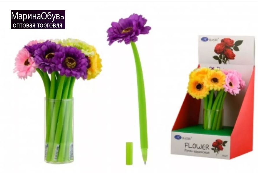 картинка Ручка шариковая  "Цветы" от магазина Одежда+