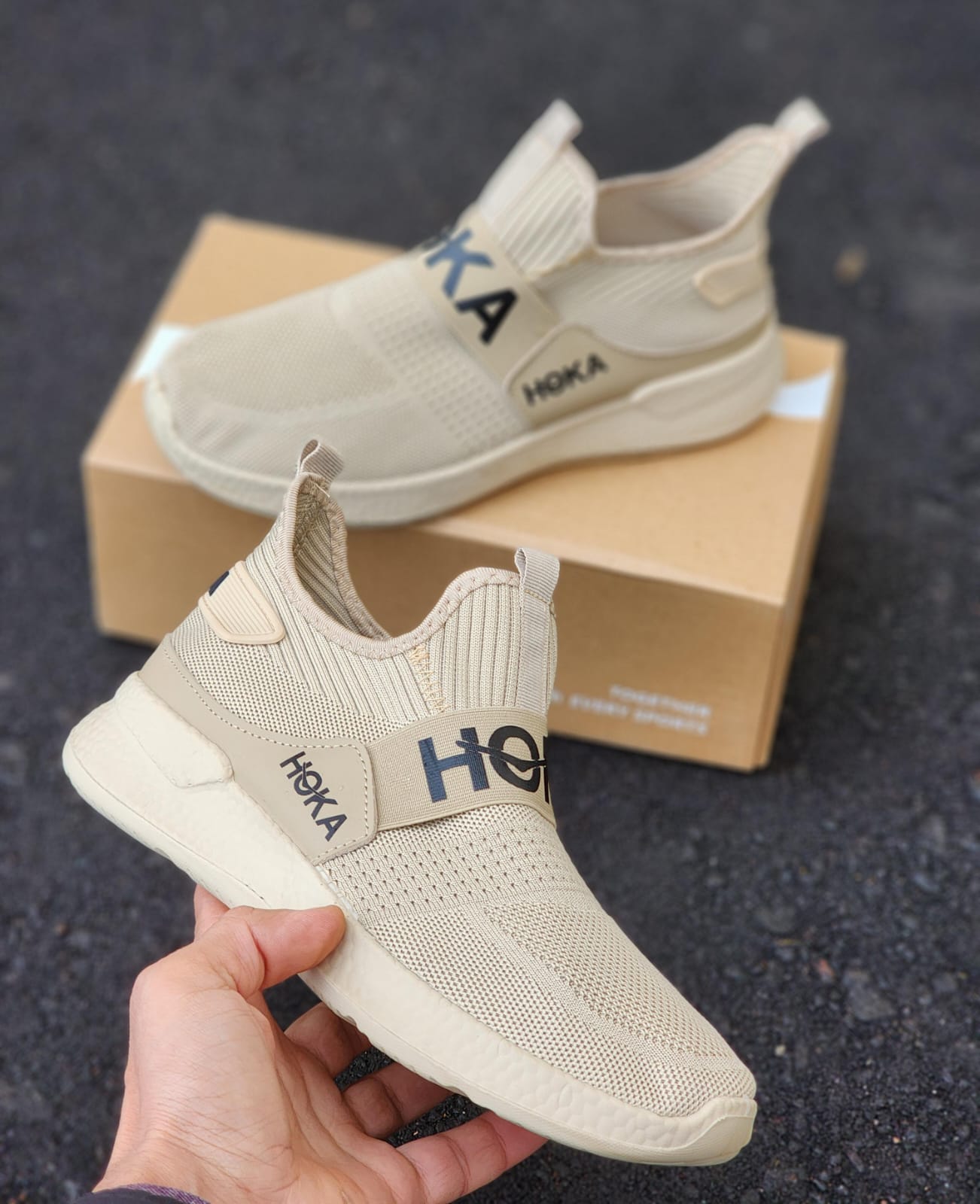фото Мужские летние кроссовки Hoka 197099 оптом на лето для мужчин