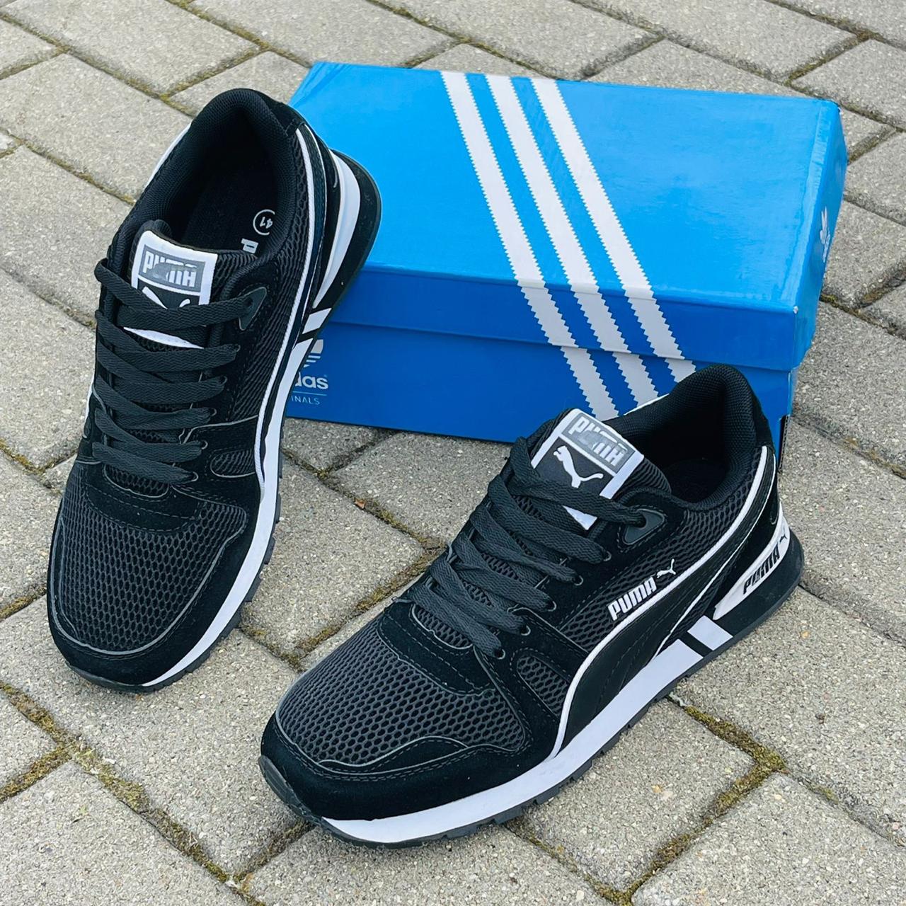 фото мужские черные кроссовки puma 541648 оптом