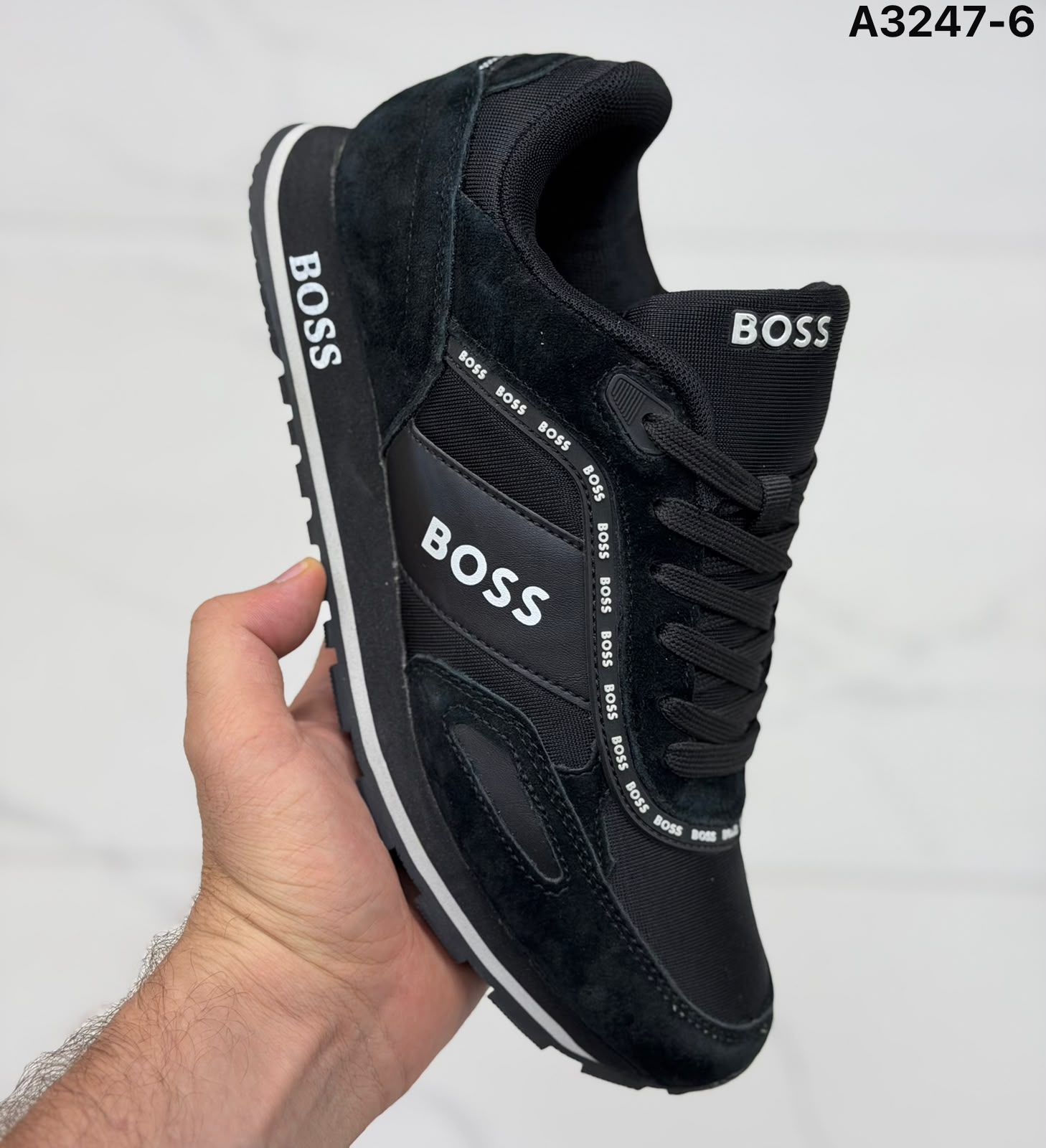 фото мужские осенние кроссовки boss 790634 оптом