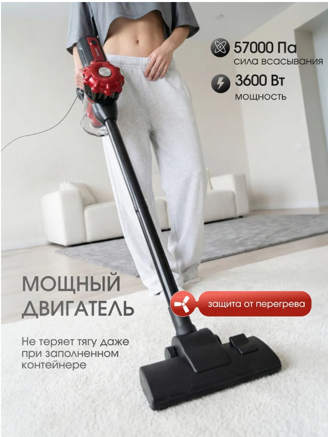 картинка Пылесос вертикальный проводной от магазина Одежда+