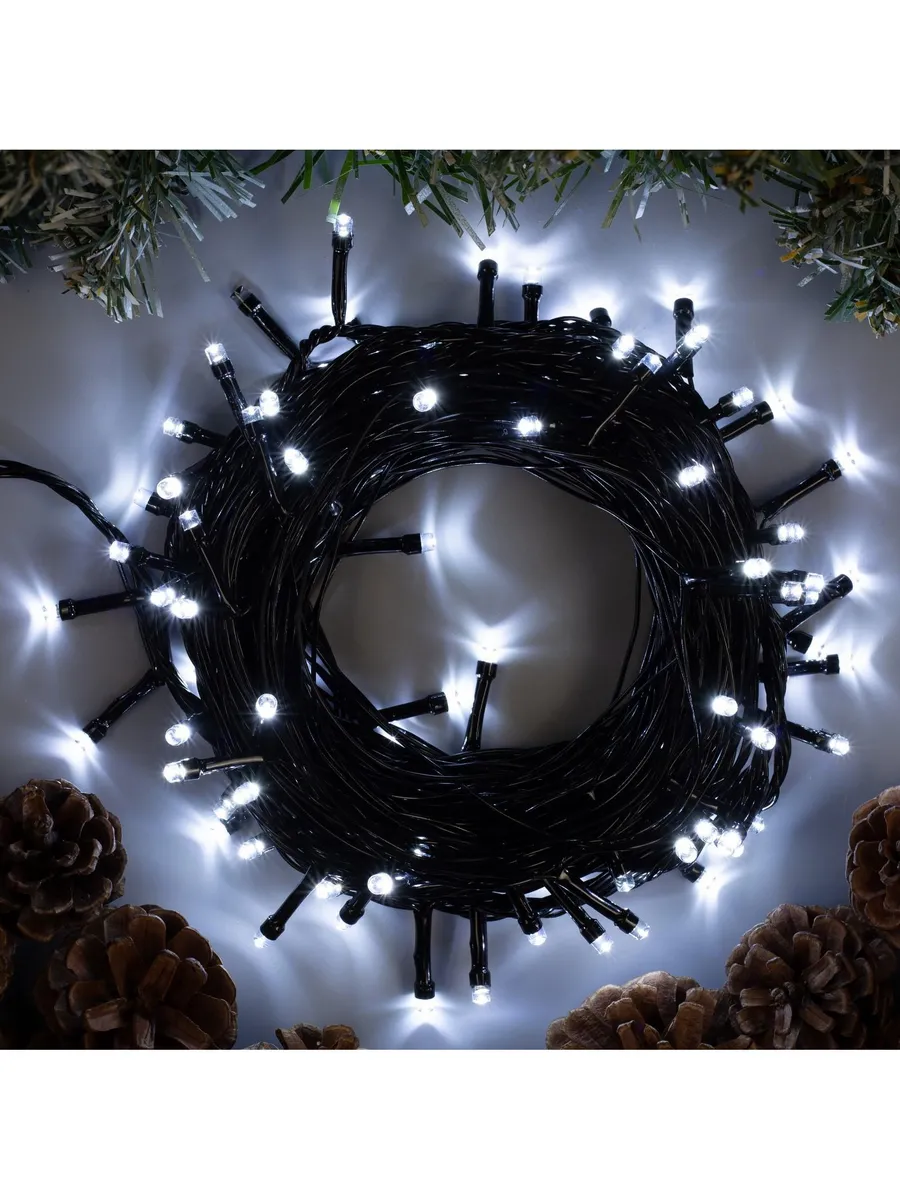 картинка Гирлянда белая 15 метров от магазина Одежда+