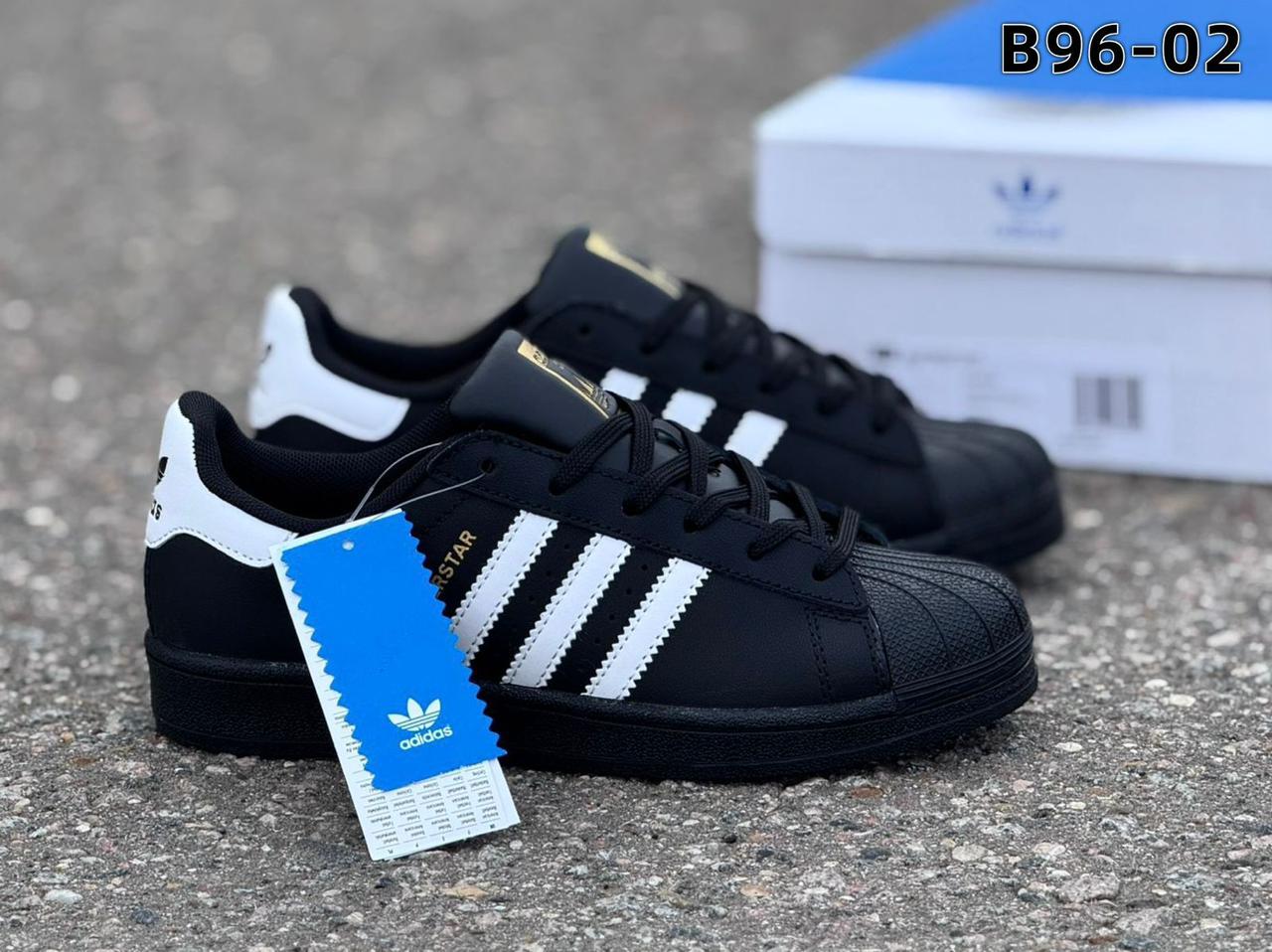 фото мужские черные кроссовки adidas superstar 799691 оптом