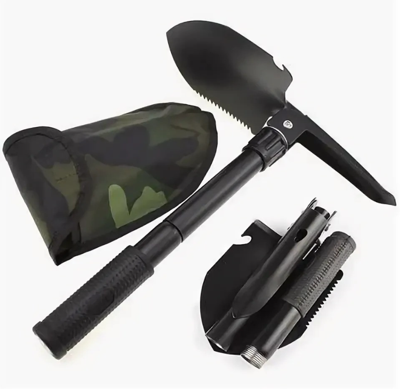 картинка Лопата с компасом для туризма в чехле от магазина Одежда+