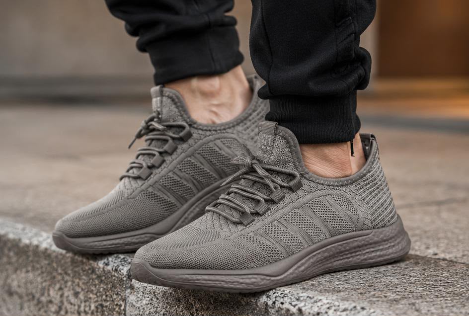 фото мужские серые кроссовки nike 175147 оптом