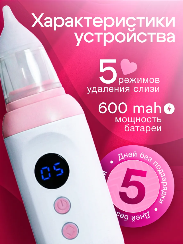 картинка Аспиратор назальный для новорожденных соплеотсос от магазина Одежда+