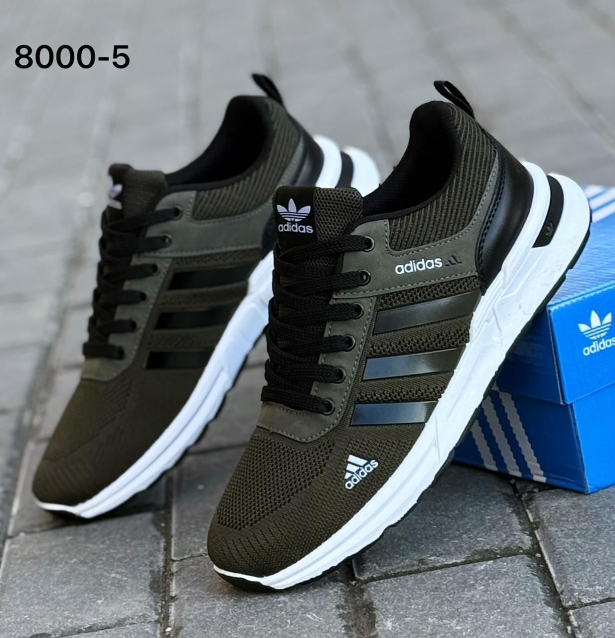 фото мужские черные кроссовки adidas 364156 оптом