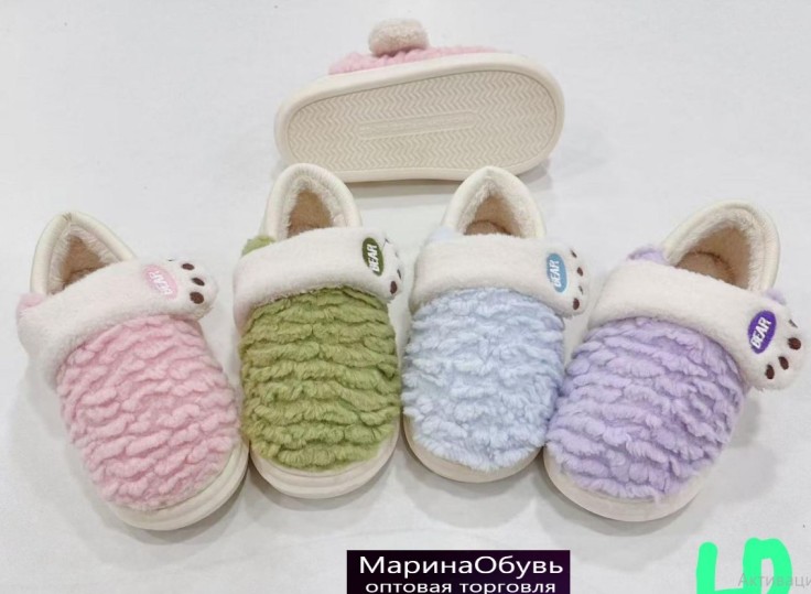 фото зимние женские домашние тапочки оптом