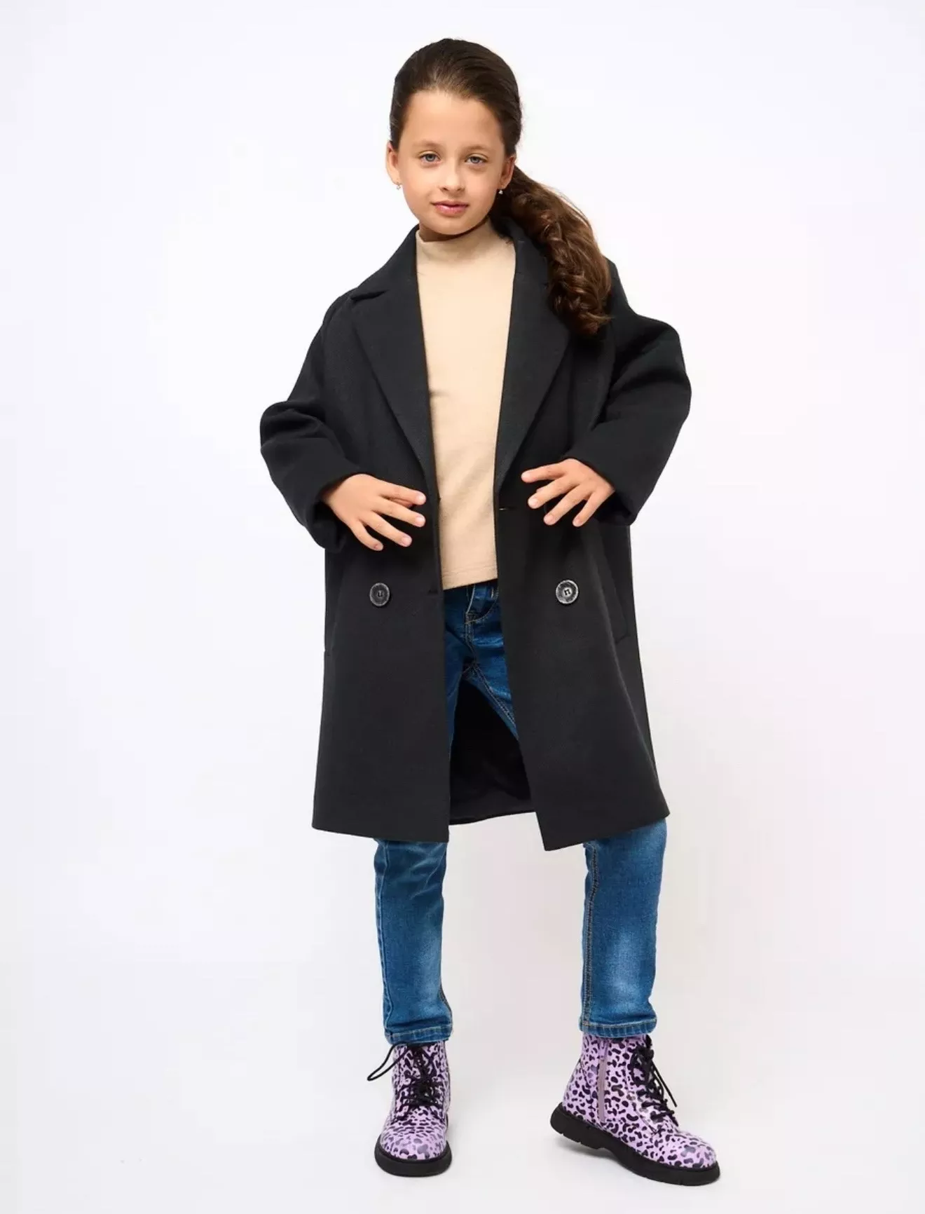 картинка Пальто для девочки девушки драповое демисезонное от магазина Одежда+