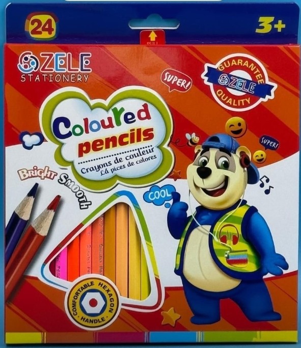 фото цветные карандаши -24 цвета оптом