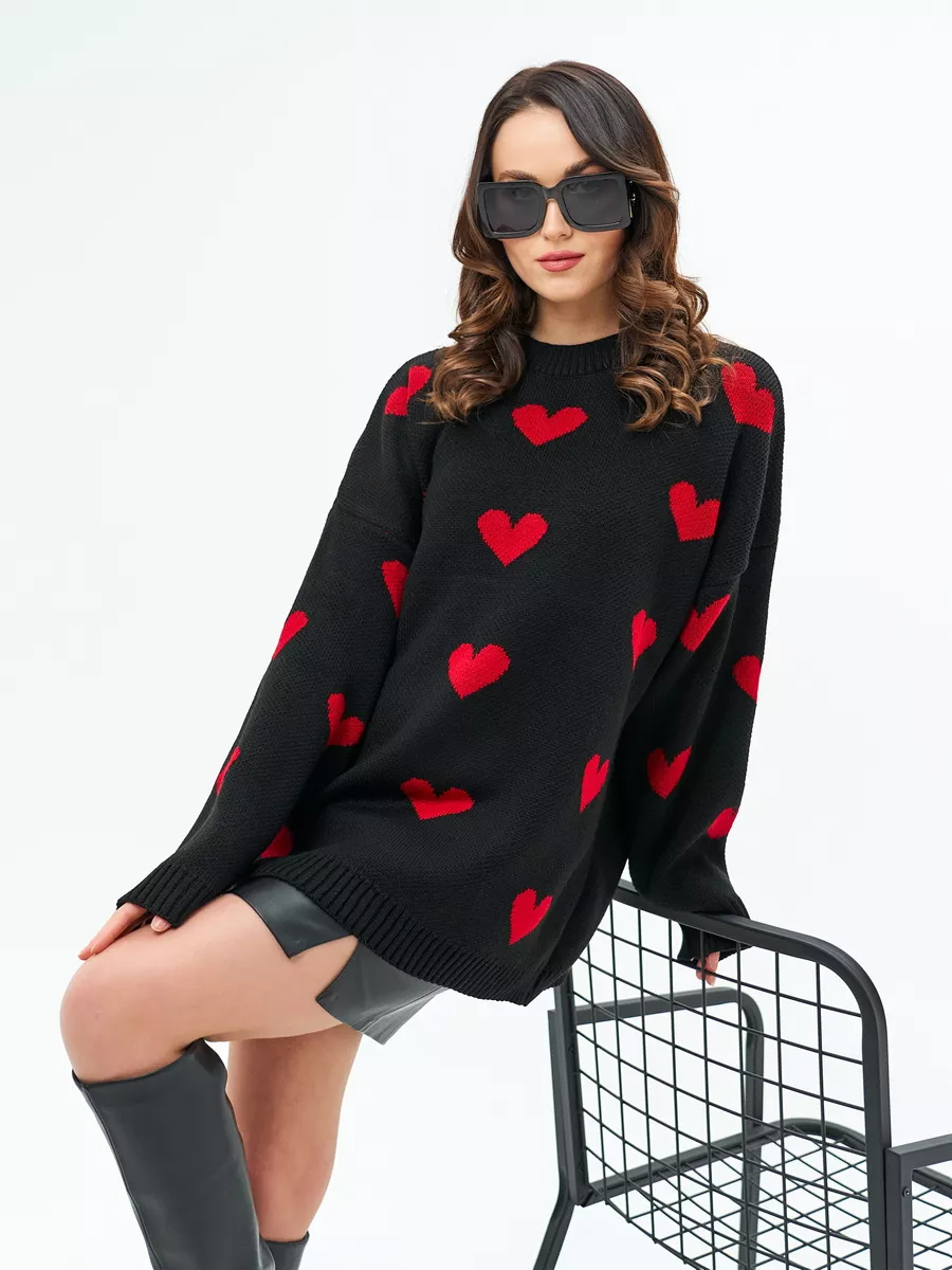 картинка Джемпер с сердечками от магазина Одежда+