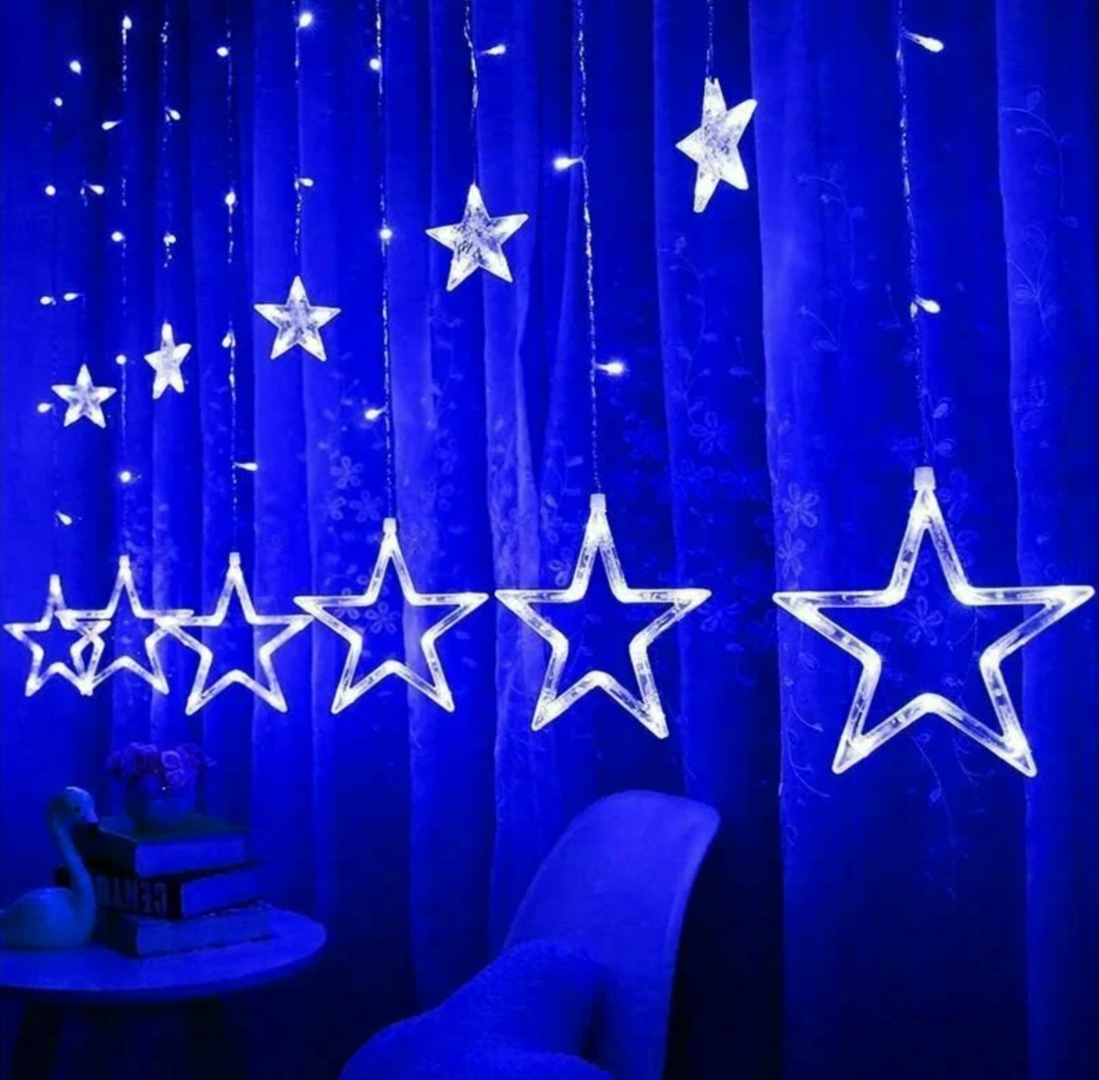 картинка Гирлянда "звезды" 3x1 синяя от магазина Одежда+
