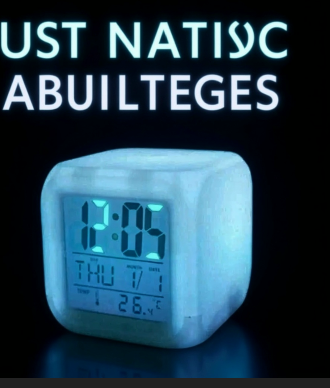 картинка Часы будильник LED Color Change от магазина Одежда+