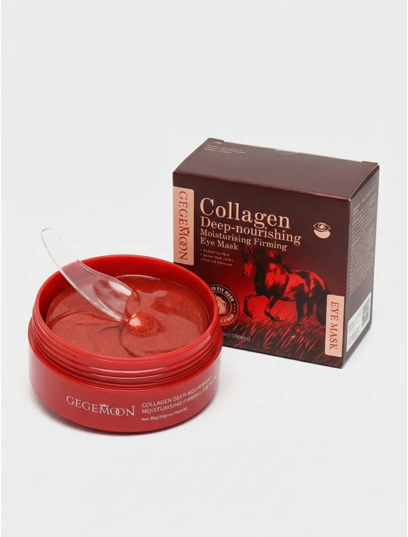 картинка Патчи для глаз от отеков и мешков с лошадиным жиром от магазина Одежда+