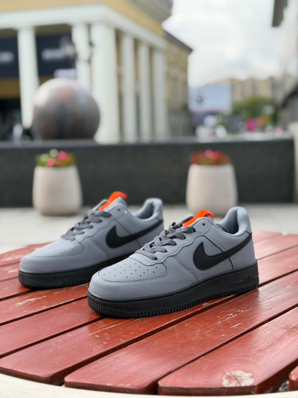 фото Мужские серые кроссовки Nike 750878 оптом с доставкой
