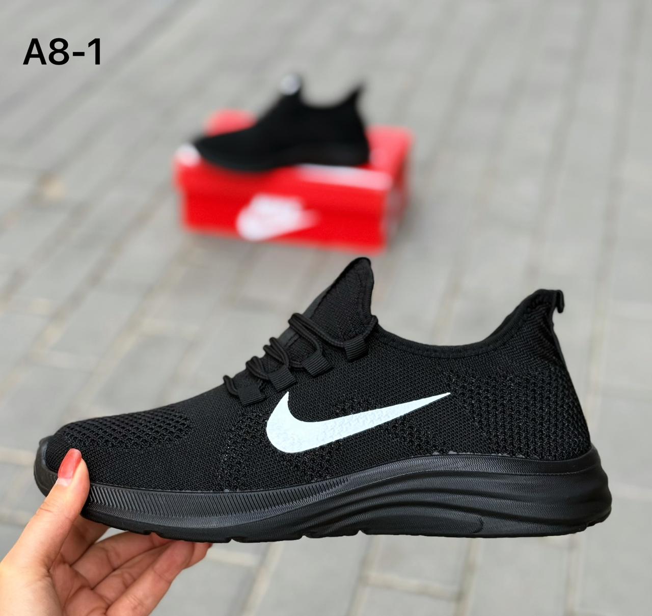фото мужские черные кроссовки nike 370160 оптом