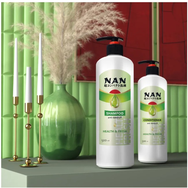 фото набор шампунь + бальзам nan для поврежденных волос оптом