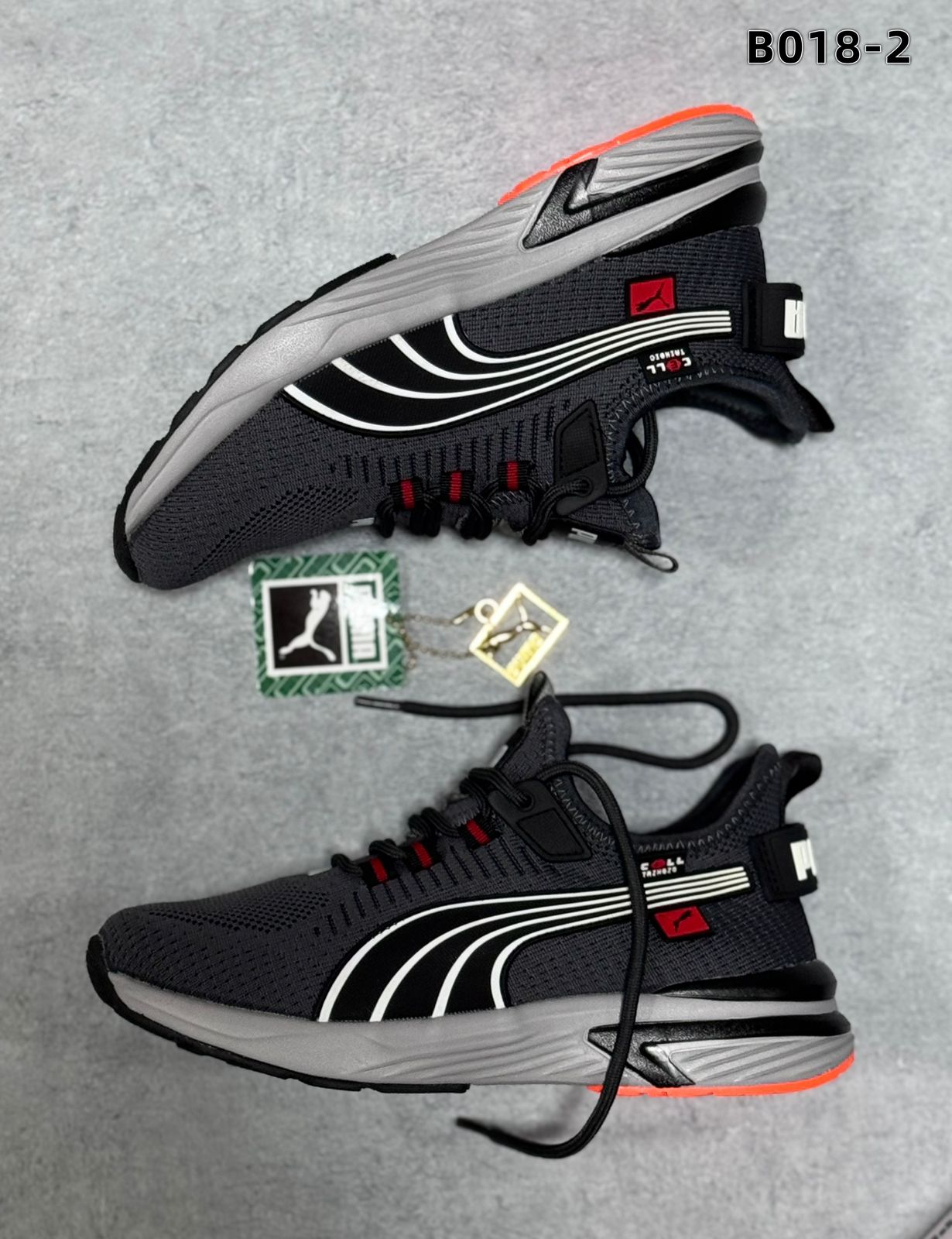 фото мужские черные кроссовки puma 708986 оптом