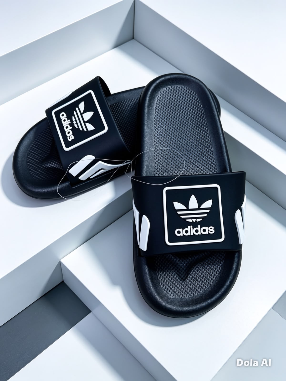 фото женские летние шлепки adidas 371470 оптом