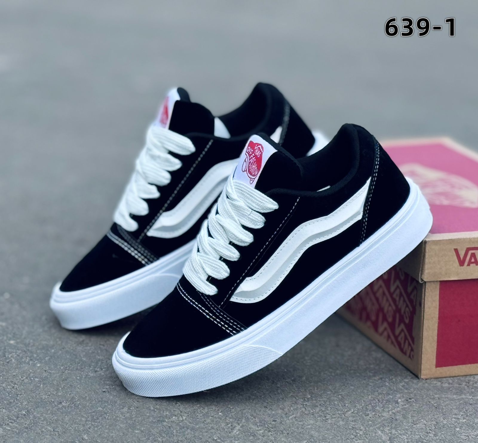 фото Мужские черные кроссовки Vans 836082 оптом на лето для мужчин
