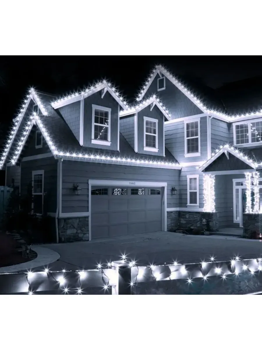 картинка Гирлянда уличная белая 50 метров на катушке от магазина Одежда+