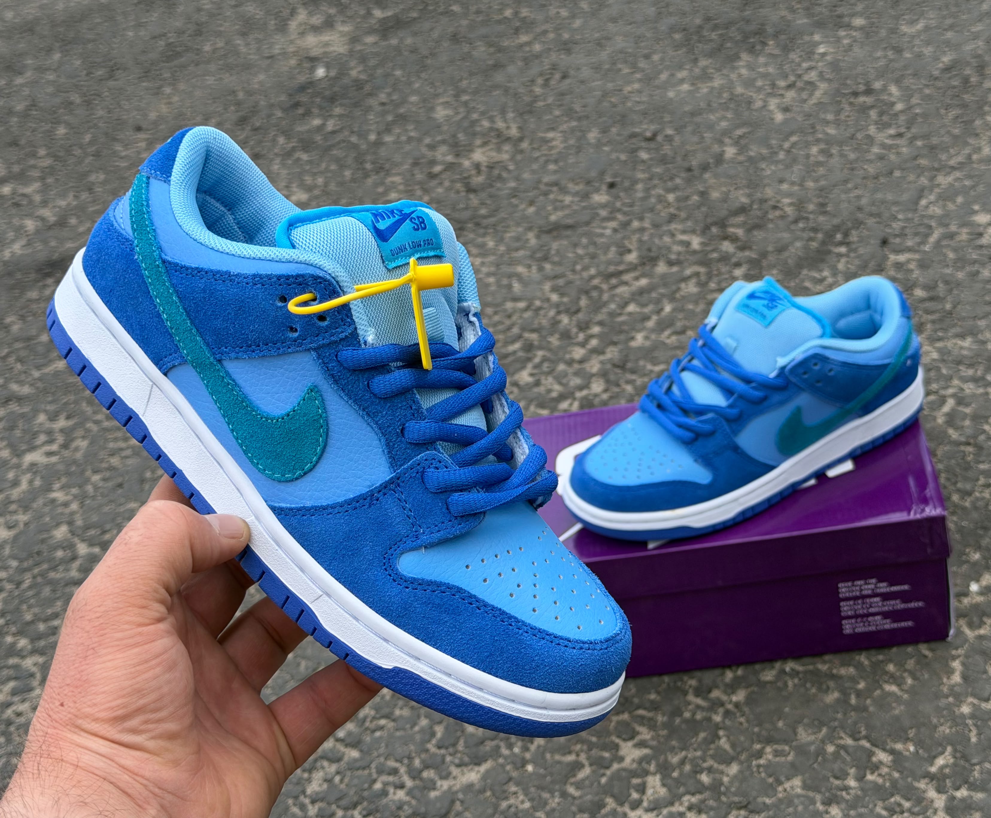 фото Мужские синие кроссовки Nike SB Dunk Low Pro 600581 оптом на лето для мужчин