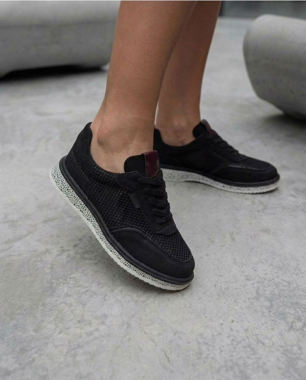 фото женские белые кроссовки 942149 оптом