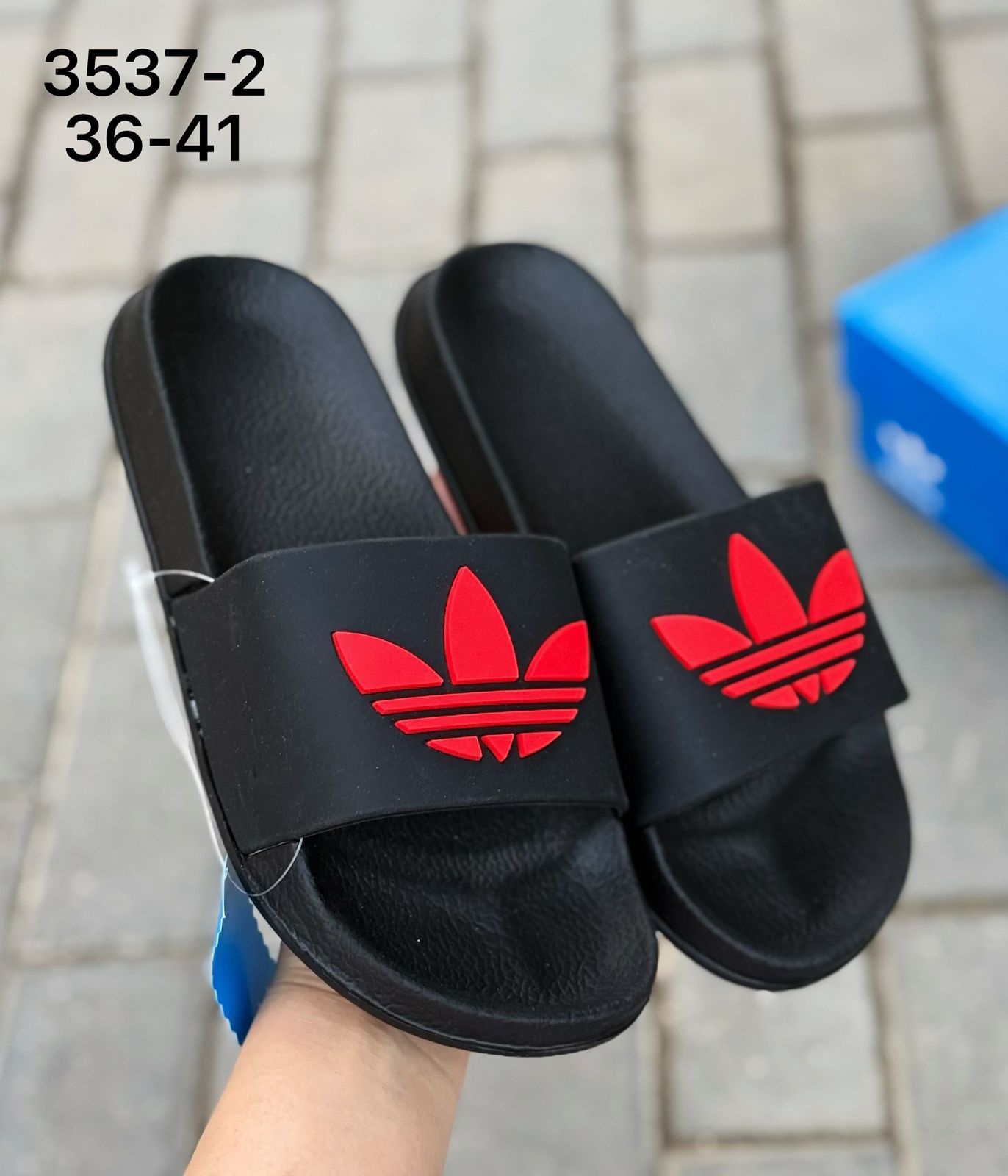 фото женские летние шлепки adidas 226123 оптом