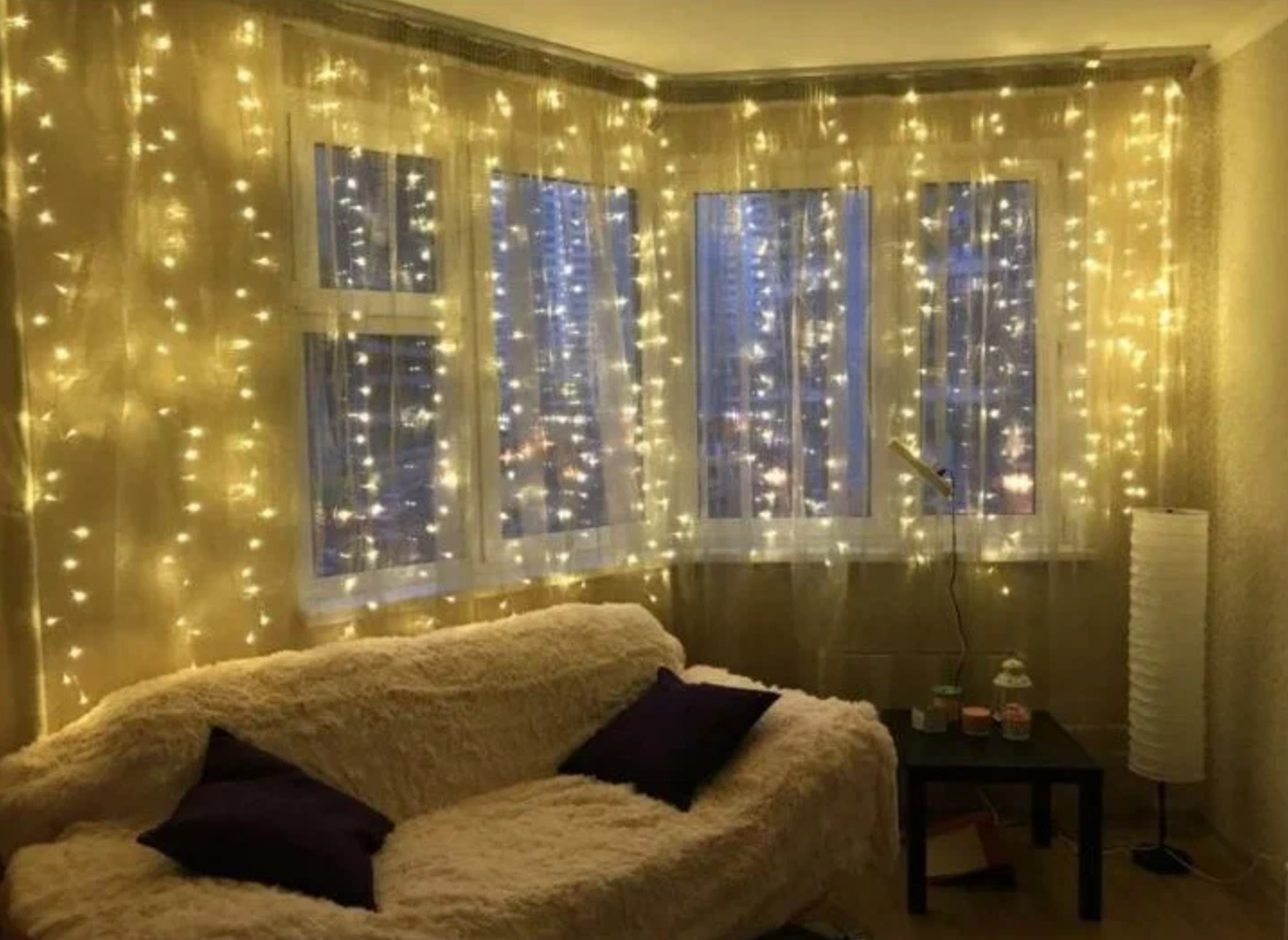 картинка Гирлянда "штора" 3х2 желтая от магазина Одежда+