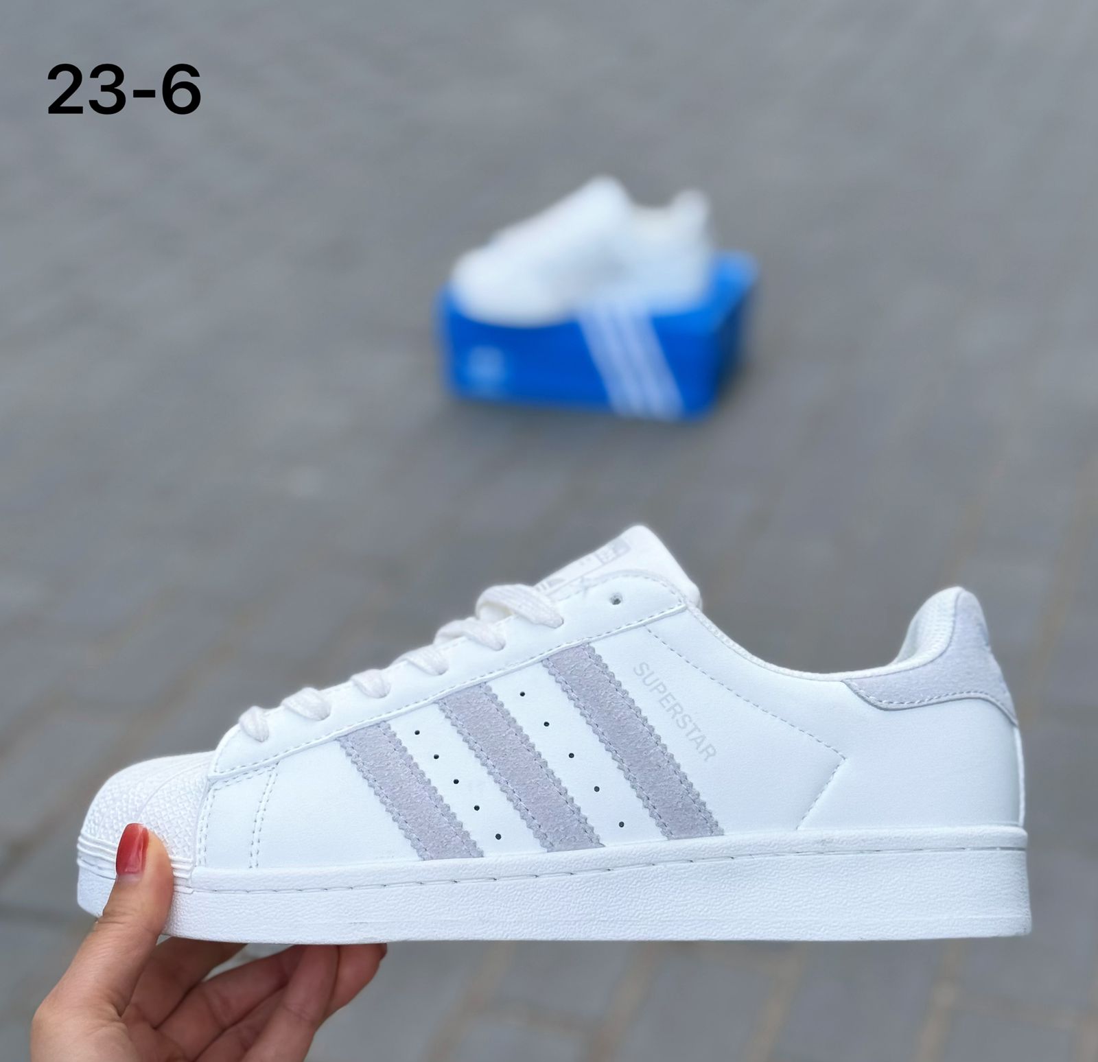 фото Мужские белые кроссовки Adidas Superstar 371321 оптом с доставкой