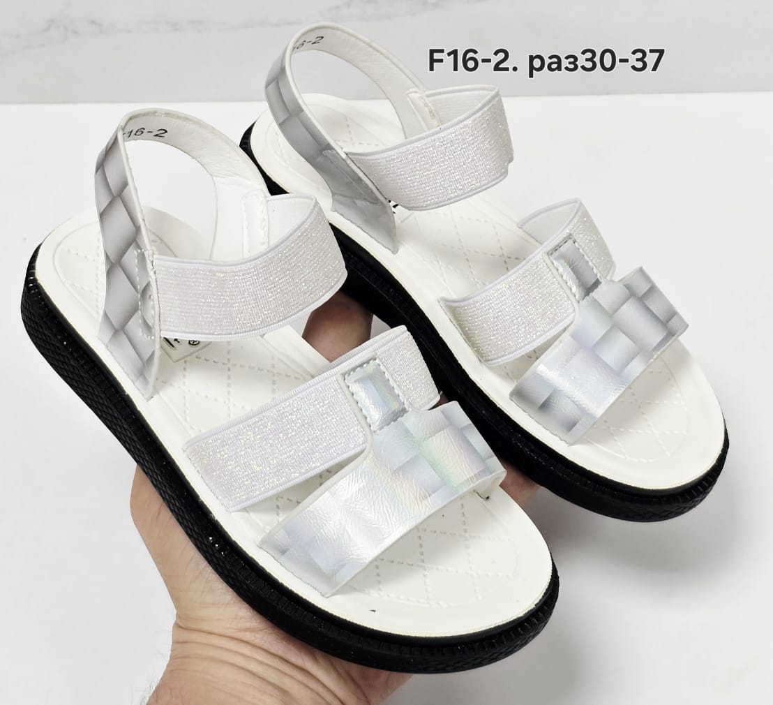 фото женские летние сандалии с декоративными straps 129855 оптом