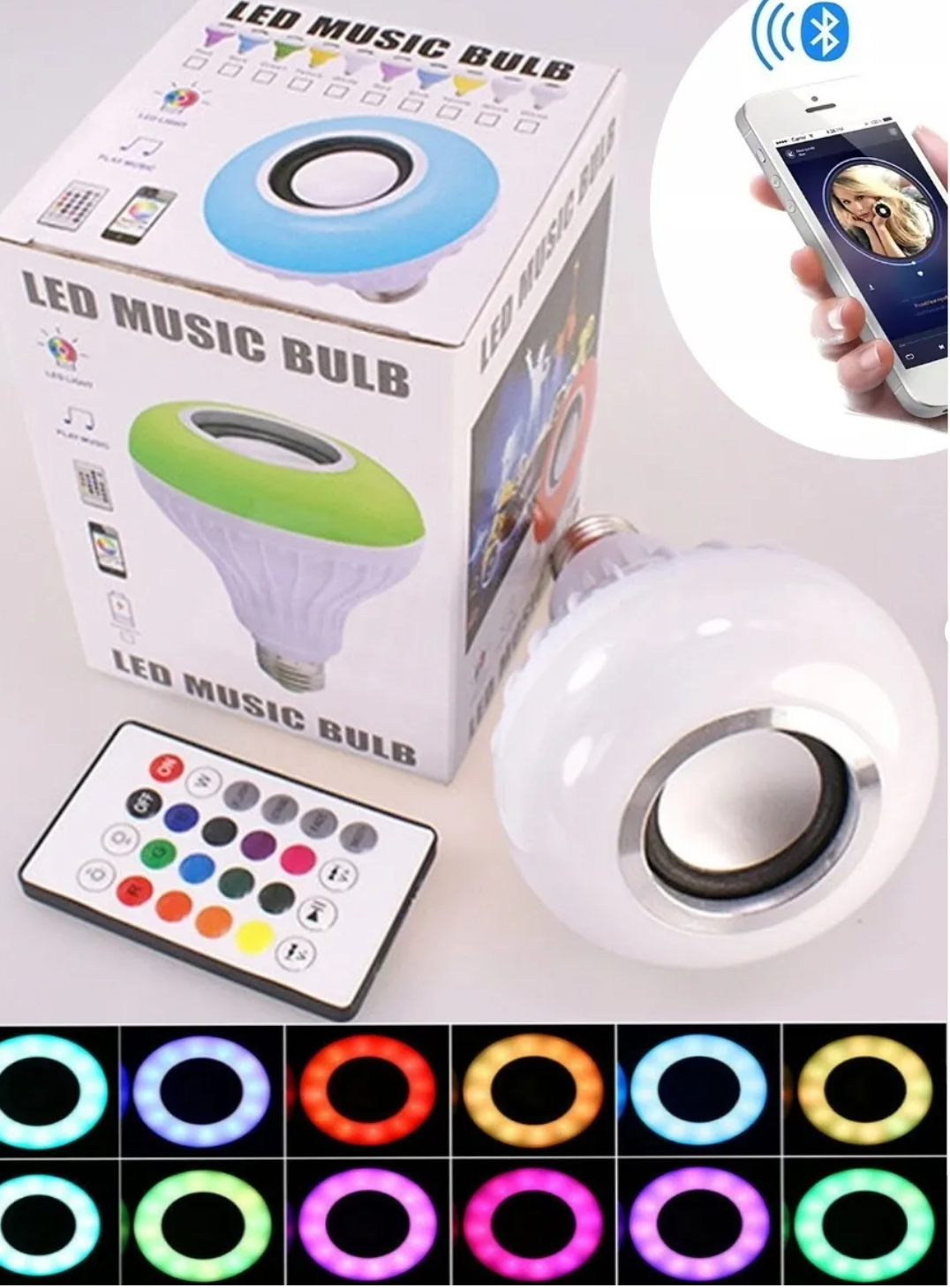 картинка умная лампа led music bulb колонка с led от магазина Одежда+