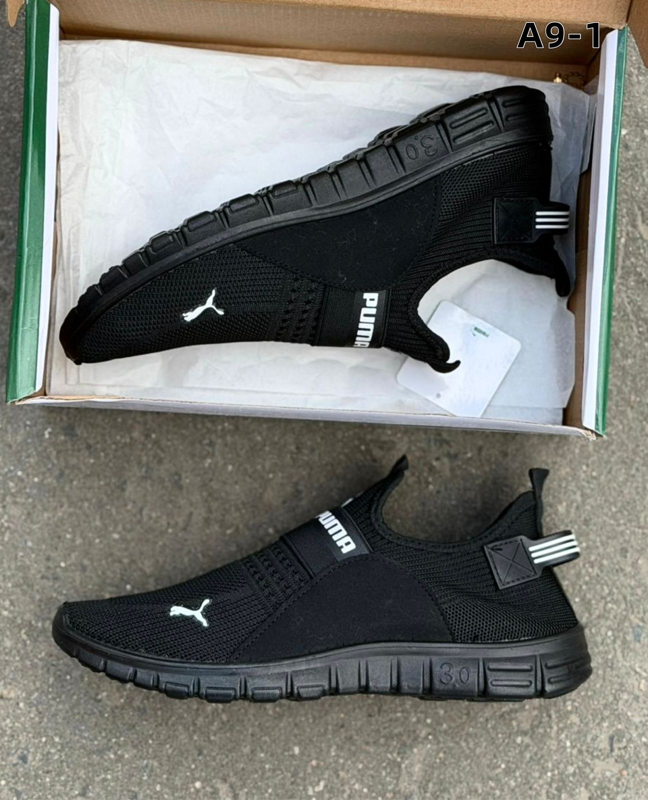 фото мужские черные кроссовки puma 722930 оптом