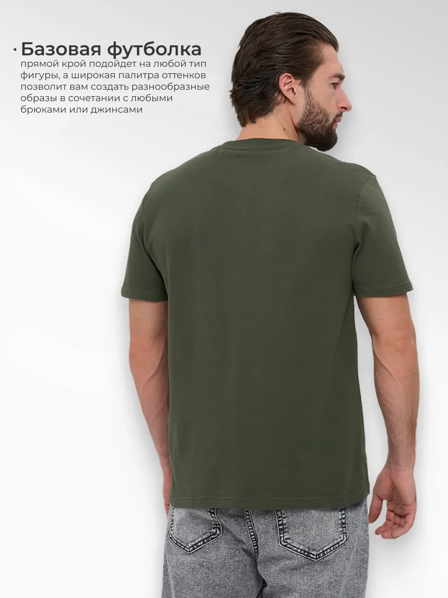 картинка Футболка базовая хлопок однотонная от магазина Одежда+