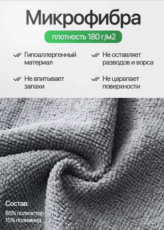 картинка Салфетки из микрофибры в рулоне 50шт многоразовые от магазина Одежда+