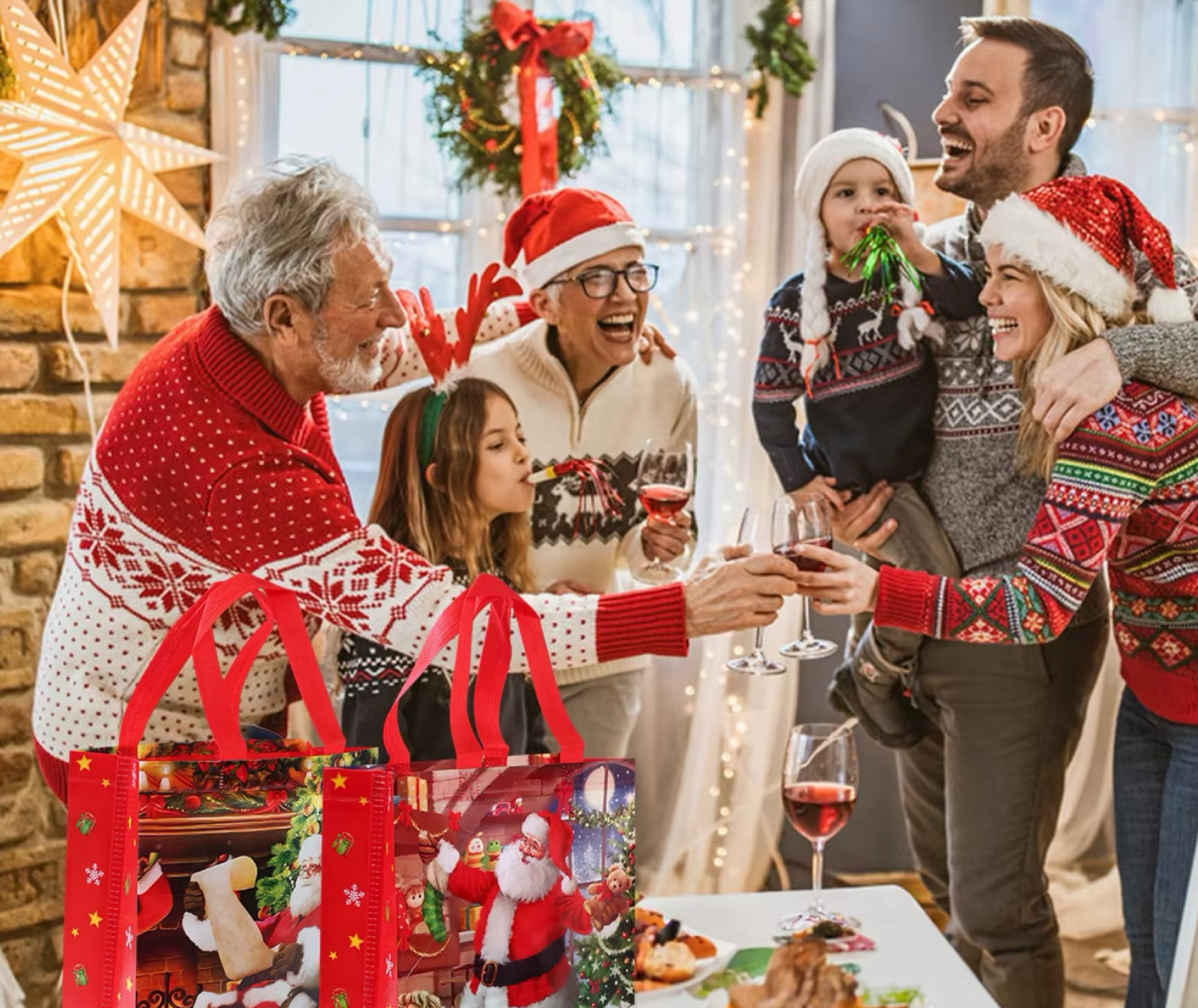 картинка Новогодний подарочный пакет от магазина Одежда+